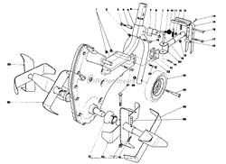 CHAIN CASE AND TINE ASSEMBLY MODEL 58336