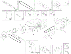 14 INCH (35CM) CHAINSAW ASSEMBLY