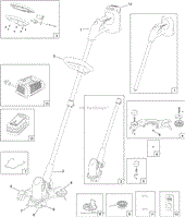 12IN CORDLESS SINGLE-LINE TRIMMER ASSEMBLY