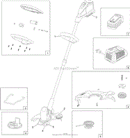 12IN CORDLESS SINGLE-LINE TRIMMER ASSEMBLY