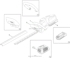 22IN CORDLESS HEDGE TRIMMER ASSEMBLY