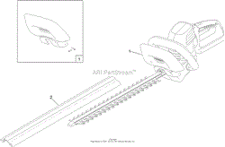 24IN CORDLESS HEDGE TRIMMER ASSEMBLY