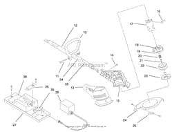 MOTOR HOUSING, MOTOR &amp; HANDLE ASSEMBLY