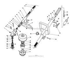 HANDLE &amp; TRIMMER HEAD ASSEMBLY