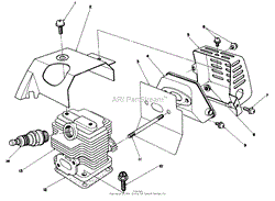 CYLINDER &amp; MUFFLER ASSEMBLY