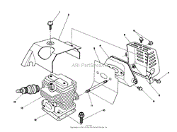 CYLINDER &amp; MUFFLER ASSEMBLY