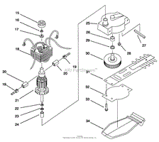 MOTOR AND BLADE ASSEMBLY