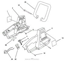 HOUSING AND HANDLE ASSEMBLY