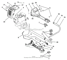 HANDLE &amp; UPPER BOOM ASSEMBLY