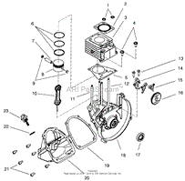 CYLINDER AND CRANKCASE ASSEMBLY