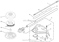 HEAD, SHAFT AND SHIELD ASSEMBLY