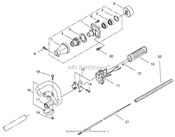 CLUTCH AND HANDLE ASSEMBLY