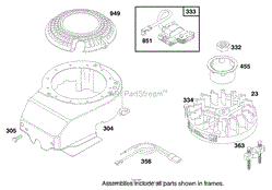 ENGINE BRIGGS &amp; STRATTON MODEL 127702-0645-01 (SERIAL NO. B900001-8901373)