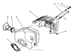 MUFFLER ASSEMBLY (MODEL NO. 47PL0-1)