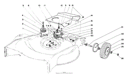 REAR AXLE &amp; TIRE ASSEMBLY S. P. MODEL