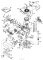 ENGINE TECUMSEH MODEL NO. TNT 120-12002 (MOWER MODEL NOS. 20440 AND 20550)