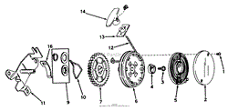 REWIND STARTER NO. 590450A (MOWER MODEL NOS. 20440 AND 20550)