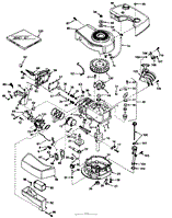 ENGINE TECUMSEH MODEL NO. TNT 100-10055B (MOWER MODEL NO. 21658)