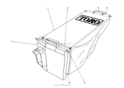 GRASS BAG ASSEMBLY NO. 8-0669