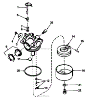 CARBURETOR NO. 632098