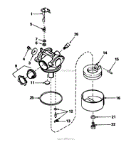 CARBURETOR NO. 632098