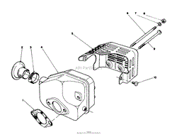 MUFFLER ASSEMBLY (ENGINE MODEL NO.47PH7)