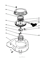 RECOIL ASSEMBLY (ENGINE MODEL NO. 47PH7)