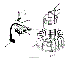 MAGNETO &amp; FLYWHEEL ASSEMBLY (MODEL NO. VMH7)