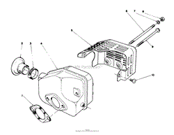 MUFFLER ASSEMBLY (MODEL NO. 47PG6 AND 47PH7)