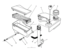 AIR CLEANER &amp; FUEL TANK ASSEMBLY (MODEL NO. VMJ8)