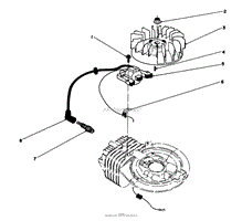 IGNITION ASSEMBLY (ENGINE MODEL NO. 47PJ8) (ENGINE MODEL NO. 47PH7)