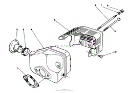 MUFFLER ASSEMBLY (ENGINE MODEL NO. 47PJ8) (ENGINE MODEL NO. 47PH7)