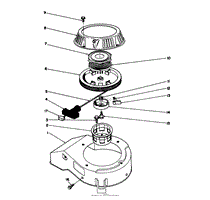 RECOIL ASSEMBLY (ENGINE MODEL NO. 47PJ8) (ENGINE MODEL NO. 47PH7)