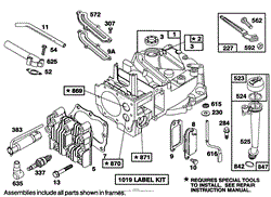 ENGINE BRIGGS &amp; STRATTON MODEL 122702-3188-01(8)