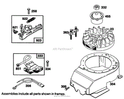 ENGINE BRIGGS &amp; STRATTON MODEL 122702-3188-01