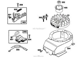 ENGINE BRIGGS &amp; STRATTON MODEL 122702-3188-01(2)