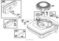 ENGINE BRIGGS &amp; STRATTON MODEL 124702-3115-01(4)