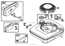 ENGINE BRIGGS &amp; STRATTON MODEL 124702-3115-01(4)