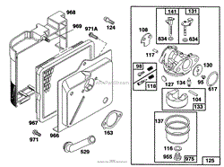 ENGINE BRIGGS &amp; STRATTON MODEL 124702-3115-01(2)