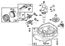 ENGINE BRIGGS &amp; STRATTON MODEL 124702-3115-01(8)