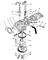 CARBURETOR ASSEMBLY (ENGINE MODEL NO. VML0-3)