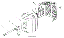 MUFFLER ASSEMBLY (ENGINE MODEL NO. VML0-3)