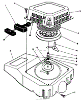 RECOIL ASSEMBLY (ENGINE MODEL NO. VML0-3)