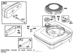 ENGINE BRIGGS &amp; STRATTON MODEL 122702-3171-01(6)