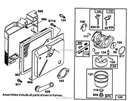 ENGINE BRIGGS &amp; STRATTON MODEL 122702-3171-01(4)