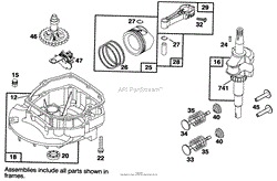 ENGINE BRIGGS &amp; STRATTON MODEL 122702-0206-01(3)