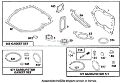 ENGINE BRIGGS &amp; STRATTON MODEL 122702-0206-01