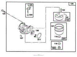 ENGINE BRIGGS &amp; STRATTON MODEL 127702-0645-01(5)