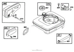 ENGINE BRIGGS &amp; STRATTON MODEL 127702-0645-01(6)