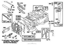 ENGINE BRIGGS &amp; STRATTON MODEL 127702-0645-01(9)